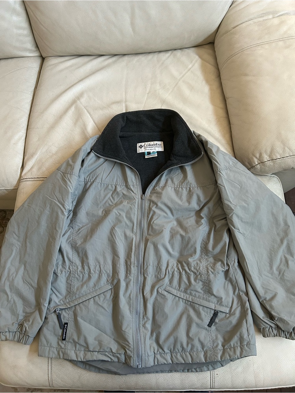 Columbia Women's Gray Full-Zip Jacket, Size L